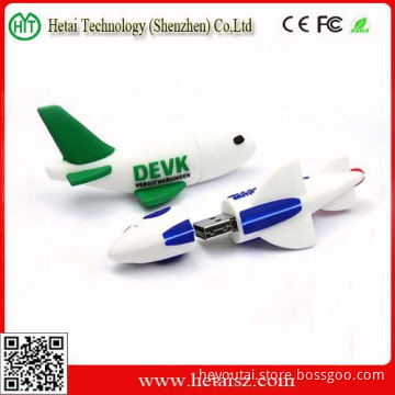 New 3D Airplane PVC USB Flash Drive with USB Key Chain